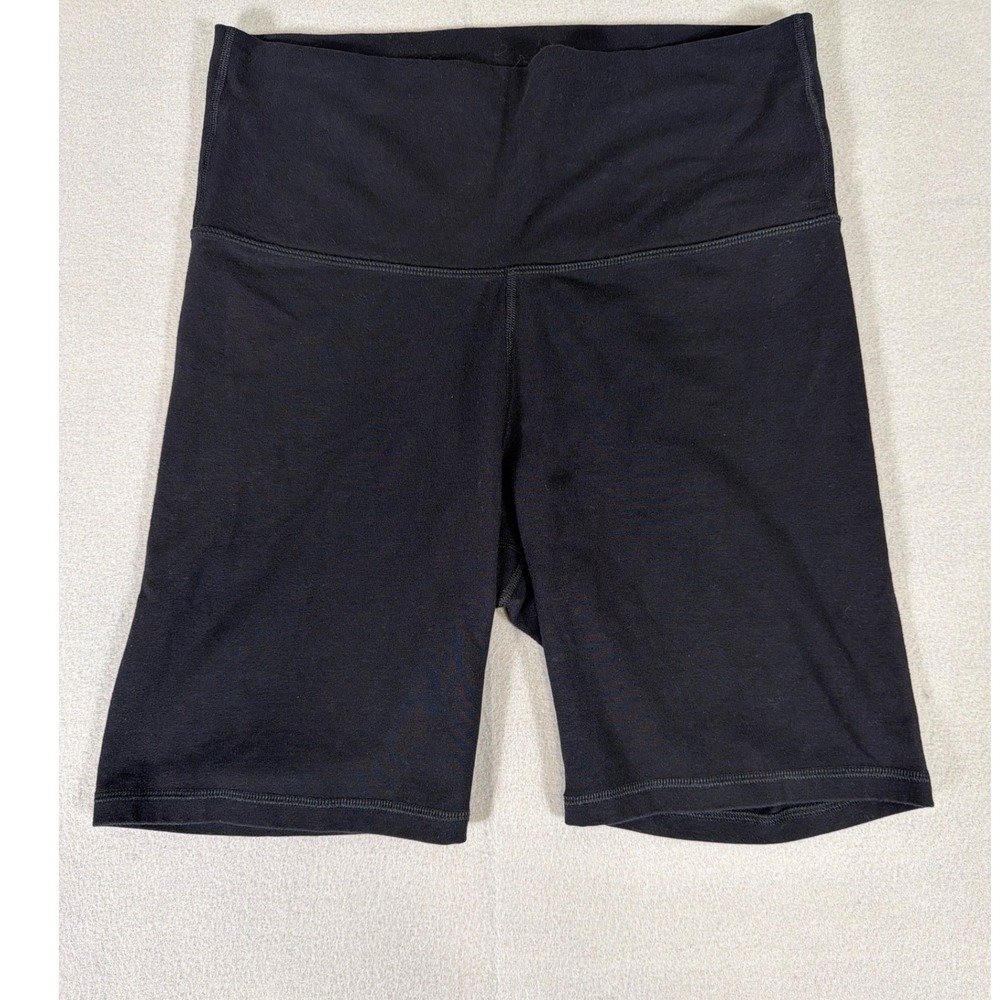 Old Navy Active Go-Dry women Balance Legging Shorts Black High Waist Biker Large